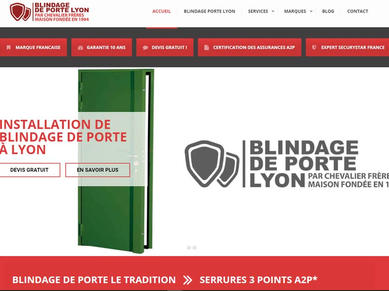 Blindage Porte Lyon-Installateur qualifié Securystar